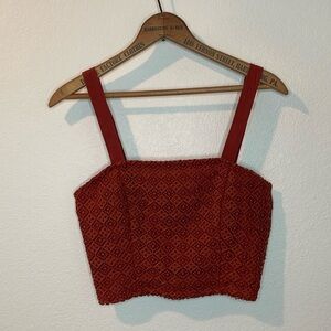 Live to Be Spoiled Rust Crop Top | L